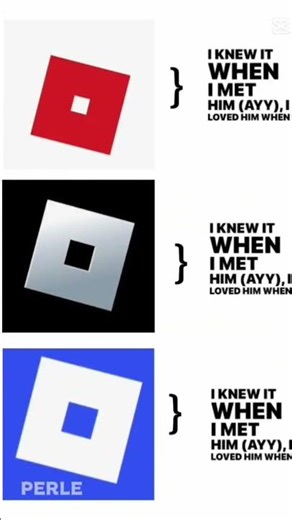 évolution des logos #roblox