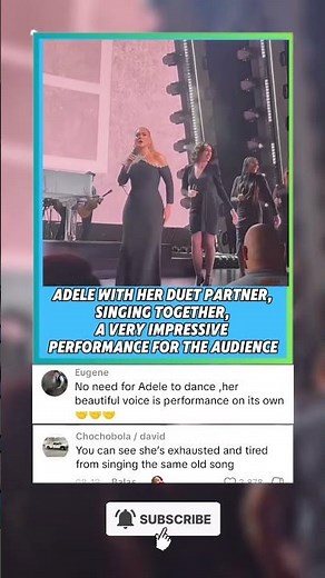 ADELE WITH HER DUET PARTNER #adele #concerts