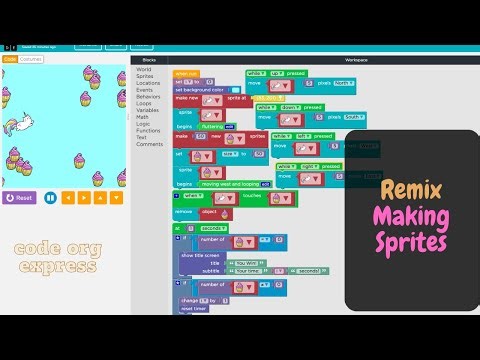 code org Remix Making Sprites