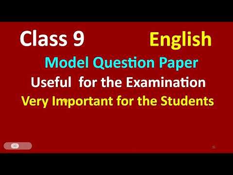 Class 9 English model question 2080/grade 9 English/model question paper