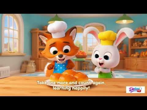 Hot Cross Buns 🍞🎶 | Full Nursery Rhyme Song for Kids | Sing Along & Learn | DZKEE TV