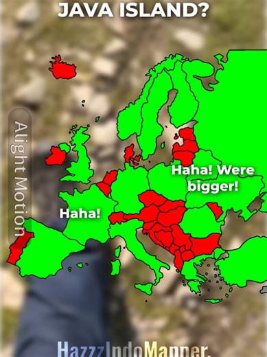 Is Your Country Bigger Than Java Island?