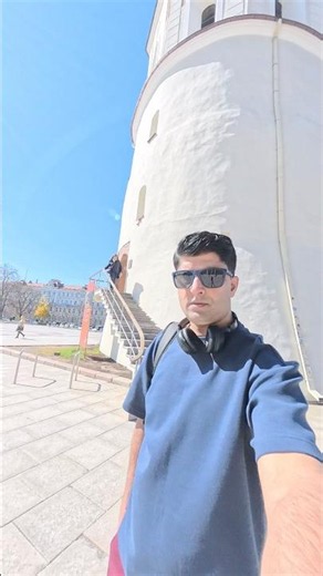 Beautiful Vilnius bell tower #shorts #travel #europe #travelvlog