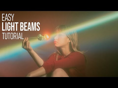 How to create light beams for photos