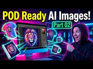 How to Prepare AI Images for Print On Demand | Step by Step Tutorial 2025 l Part 02