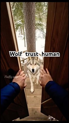A Wolf Asked A Man For Help… To Save Her Baby 🐺 #wolf #animalshorts #rescue