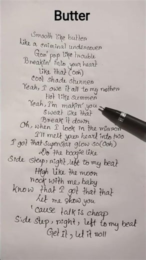 BTS -Butter (Lyrics)#bts #lyrics #song#shortsyoutube