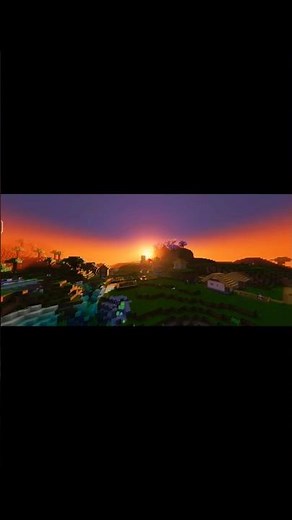 "Minecraft Sunset That Feels Unreal 🌌🔥"