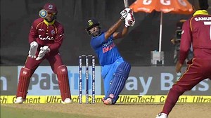 IND vs WI 2018, 4th ODI: Ambati Rayudu Six | BCCI.tv