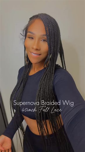 26K views · 259 reactions | SuperNova Braided Wig - 40inch Full Lace Where to get the link? | Check Amazon Deals with Bee | Check my bio — TikTok | Peep my story. #gluelesswig #wig #wiginstalls #hairstyles #braidedwigs | Bianca Samone | Facebook