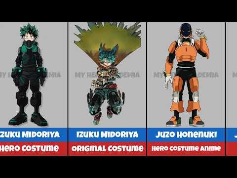 ALL MY HERO ACADEMIA CHARACTERS TRANSFORMATIONS