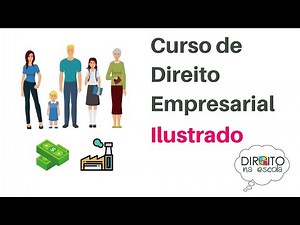 Curso de DIREITO EMPRESARIAL completo e ILUSTRADO para educação básica