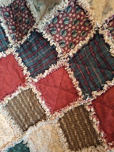 FLANNEL RAG QUILT, Gender Neutral Rag Quilt, Flannel Sofa Throw, Cozy Lap Quilt - Etsy