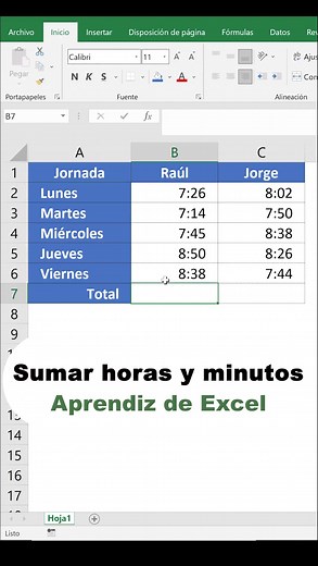 Cómo Sumar Horas y Minutos en Excel: Guía Práctica