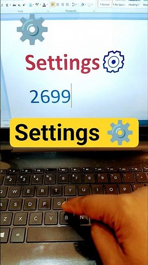 How to Insert Settings ⚙️ Icon in MS Word #shorts #windowstips