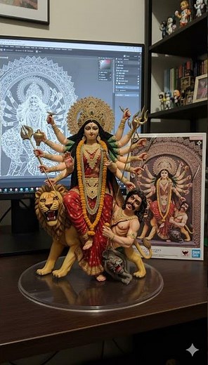 mahishasur mardini 3d modal style