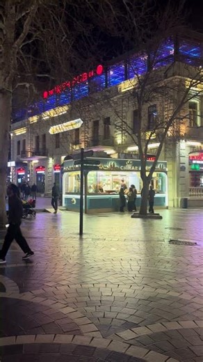 Baku nights hitting different. ✨🏙️ Nizami Street vibes.