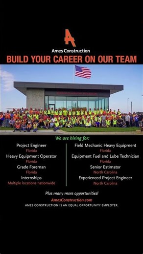 Ames Construction is hiring in Florida!