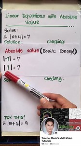 31K views · 340 reactions | Linear Equations with Absolute Value (WELL-EXPLAINED)‼️殺 #mathematics #teachermario #maths #mathtricks #mathtutor #fbviralvideo #viralvideo #teamSolud #teamKorenanghilas #highschollmath | Math Teacher Mario | Facebook