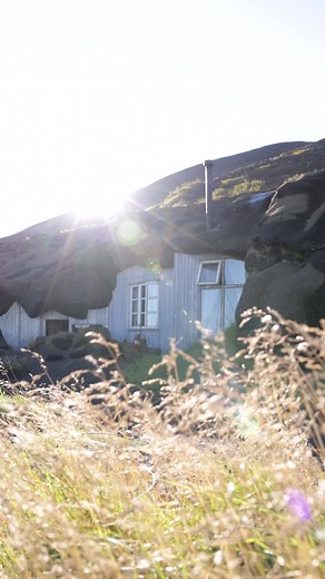 Icelandic real-life hobbit house built into a volcanic cave Less than 100 years ago, this cave was inhabited by an Icelandic family. These man-made caves are believed to have been made by Irish monks before settlement in year 874 but nobody knows for sure. They were occasionally used by shepherds through the centuries but after encountering ghosts, they were left abandoned. In 1910 the first family moved in for a year - and later another icelandic family moved into the cave and stayed there from