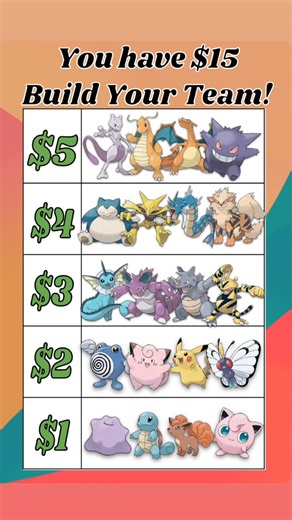 Pokemon at the Kitchen Table on Instagram: "Build your perfect team!"
