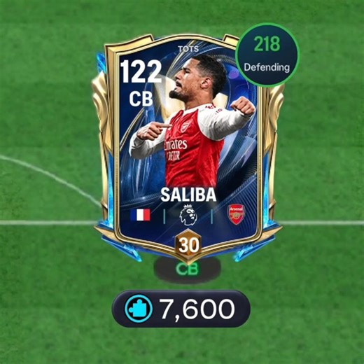 117 Saliba Review ✨- 7600 Shards 😳💥 TOTS 26 FC Mobile Card Review #fcmobile #eafcmobile #fcmobile26