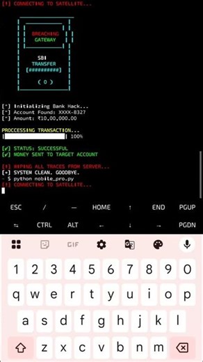 Termux Bank Hacking Simulation | The Android Wizard 🧙‍♂️💻Option 2: How to show Pro Hacker screen in