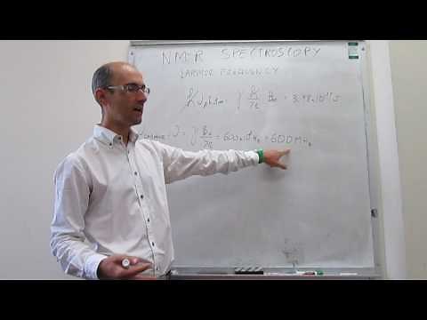 NMR spectroscopy. Larmor frequency and populations