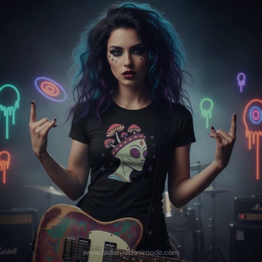 fadialyaldanimode on Instagram: "Mushroom Head AlienT-Shirt | Trippy Mushroom Cosmic Design Step into another dimension with this psychedelic alien t-shirt. Featuring hypnotic spiral eyes and vibrant magical mushrooms growing from its head, this trippy cosmic design blends surreal fantasy, alien aesthetics, and mushroom culture into one bold statement piece. Bursting with color and psychedelic energy, this graphic tee is made for festival lovers, trippy art fans, streetwear heads, and cosmic exp