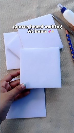 How to Make Canvas board At home||Homemade Canvas board ✨