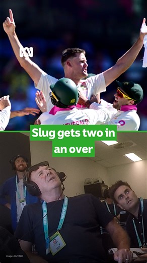 No first class spinner? Enter Beau “Slug” Webster. A roll of the dice review and a wild Will Jacks shot and Webster's got two wickets in an over. Catch every ball this summer. Live and ad-free on ABC Radio and ABC listen: https://abc.net.au/listen/live/sport Follow along with the live blog: https://ab.co/4stOSg9 | ABC Sport