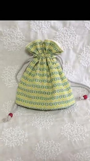 #shorts簡単！【ミシンver】ぺたんこでふくらむ♪ マチ付き巾着作り方M→給食袋( lunch bag) S→コップ入れご入園ご入学DIY Drawstring Bag［shimachan17