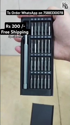 Screwdriver Set 24-in-1 Professional Mini Magnetic Head Sturdy & Compact Kit for Fixing Electronics