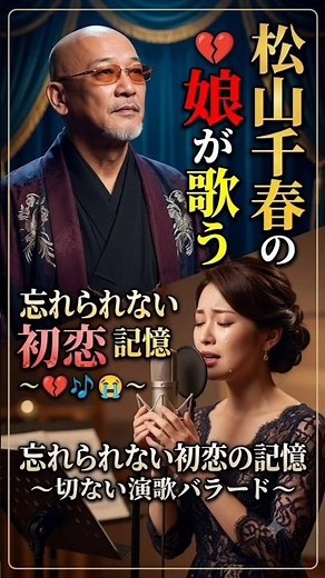 🎤😭【涙が止まらない】松山千春の娘が歌う「忘れられない初恋」…心に響く歌声に胸がいっぱいになる瞬間💖✨