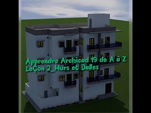 Learn Archicad 19 from A to Z Lesson 2_ Foundation (Columns, stringers and basement walls)