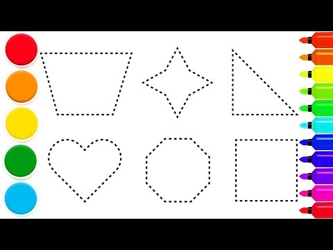 Easy 2D Shapes Drawing for Beginners | Step by Step Tutorial