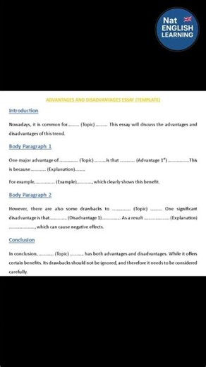 IELTS Writing Task 2 : Band 8+ Essay Template (2026 Exam)
