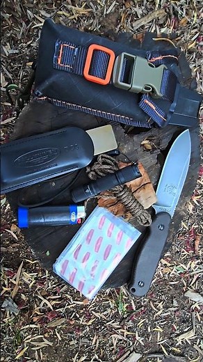 ESEE laser strike with survival pouch #edc