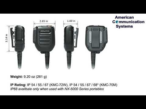 Kenwood KMC-70M / KMC-72W Speaker Microphones