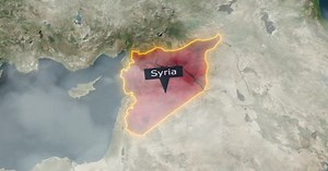 Animated Map Highlight of Syria