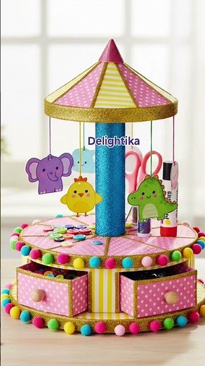 Adorable DIY Crafts from cardboard ‪@DelightikasWorldbyRatna‬ #Crafting #TrinketBox #DIYStorage