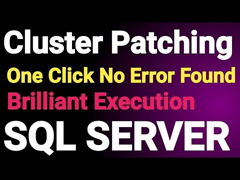 SQL Server Cluster Patching | How to do Patching for 3 node Cluster | Active Active Cluster Patching