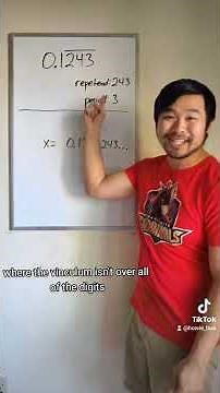 How do we convert a repeating decimal into a fraction? #math