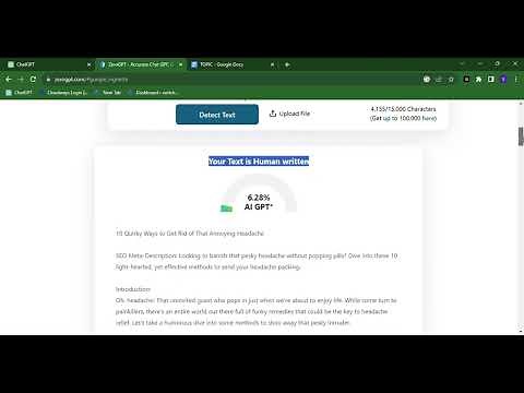 Passing AI Detection test with Zero GPT