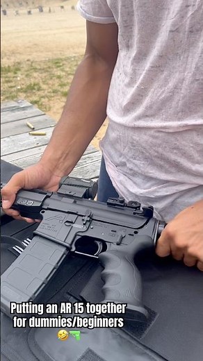How to put an AR 15 together for dummies 🤣🔫 or beginners…. lol
