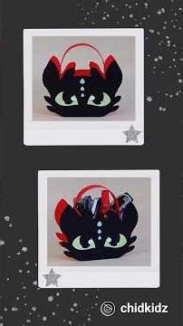 Night Fury Toothless Dragon Multipurpose Bag Cardboard