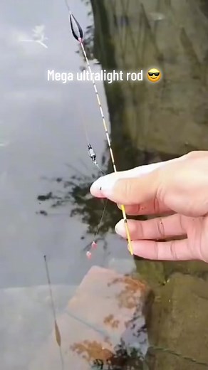 ultra light float rod. #ultralight #rod #fishing #handmade #hobby #float #top #like #fyp
