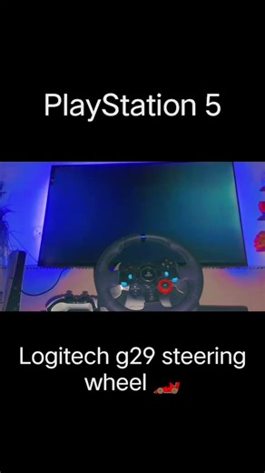 Logitech g29 steering wheel with ps5 🔥 #playstation
