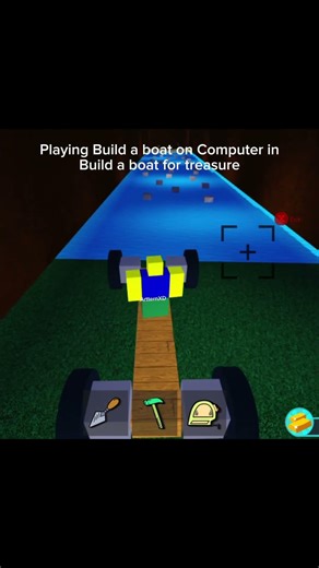 Playing Build a boat in computer in build a boat for treasure #Roblox#babft#meme#computer#buildabout