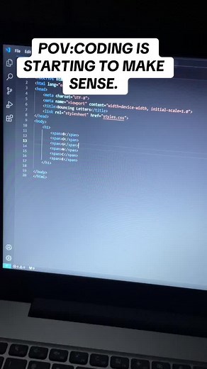 Creating 3D Bouncing Text Animation Using HTML and CSS. #Webdevelopment #webdesign #htmlcss #webdeveloper